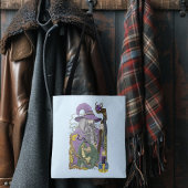 Wizard Dragon Fantasy Paarse Tote Bag