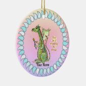 Wizard Dragon Keramisch Ornament (Rechts)