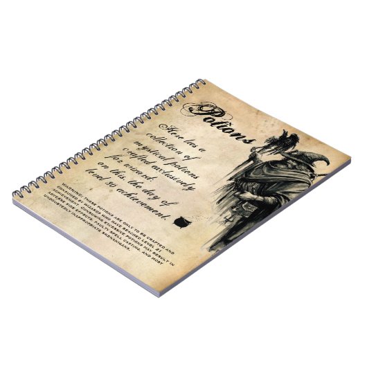 Wizard Drink Recipe Potion Book Notitieboek (Linkerzijde)