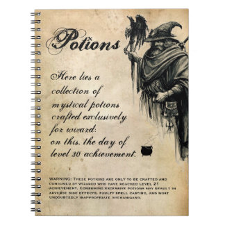 Wizard Drink Recipe Potion Book Notitieboek