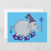 Wizard Elephant Briefkaart (Voorkant / Achterkant)