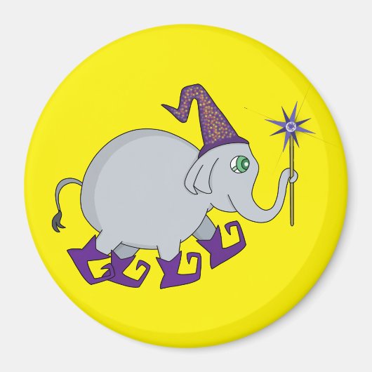 Wizard Elephant Magneet (Voorkant)