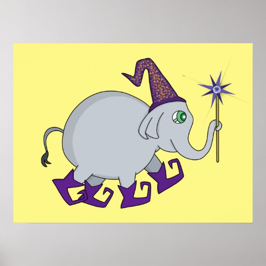 Wizard Elephant Poster (Voorkant)