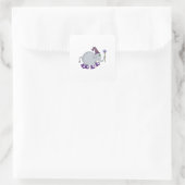 Wizard Elephant Vierkante Sticker (Tas)