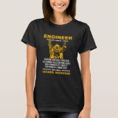 Wizard Engineer Definition Civil Mechanical Engine T-shirt (Voorkant)
