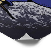 Wizard & Frog B&W Achtergrond Poster (Hoek)