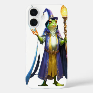 Wizard Frog Casting Spell iPhone 16 Hoesje