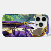 "Wizard Gecko – Retro Anime Medieval Magic Case-Mate iPhone Case (Achterkant (horizontaal))