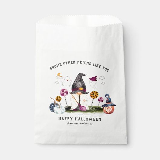 Wizard Gnome | Halloween Goodie Favor Bags Bedankzakje (Voorkant)