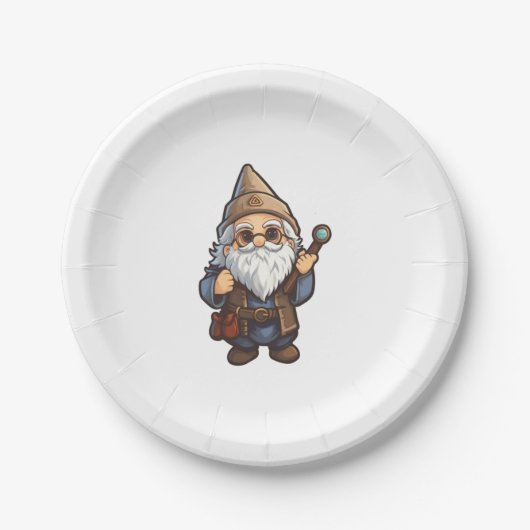 Wizard Gnome Papieren Bordje (Voorkant)