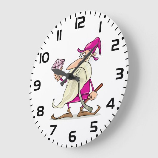 Wizard Gnome with Large Diamond Gemstone Grote Klok (Hoek)