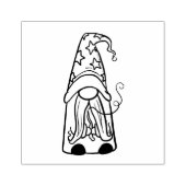 Wizard Gnome Wood Art Stamp Rubberstempel (Afrduk)