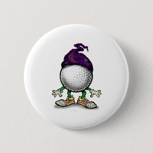 Wizard Golf Ronde Button 5,7 Cm (Voorkant)