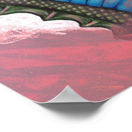 Wizard Groene dragon Poster (Hoek)