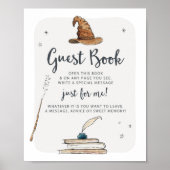 Wizard Guest Book Memory Book Sign Poster (Voorkant)