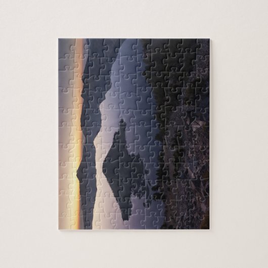 Wizard Island bij zonsopgang, Crater Lake National Legpuzzel (Verticaal)