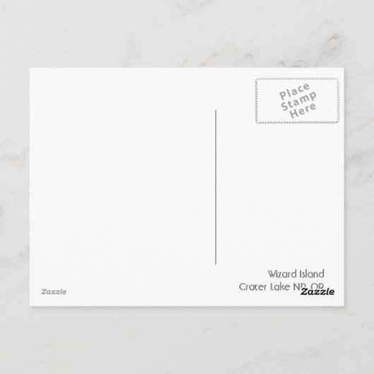 Wizard Island Briefkaart (Achterkant)