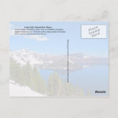 Wizard Island, Crater Lake National Park, Oregon Briefkaart (Achterkant)