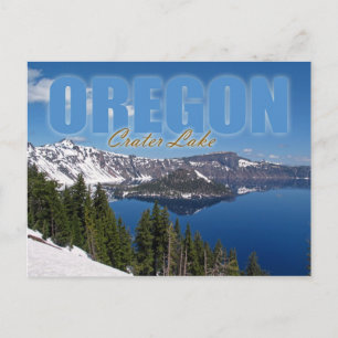 Wizard Island, Crater Lake National Park, Oregon Briefkaart