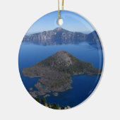Wizard Island @ Crater Lake, Oregon Keramisch Ornament (Links)