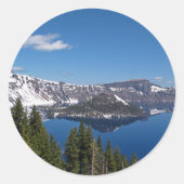 Wizard Island Ronde Sticker (Voorkant)