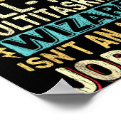 Wizard Job Title Quote - Funny Ad S Manager  Poster (Hoek)