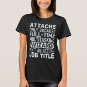 Wizard Job Title Quote - Funny Attache Long Sleeve T-shirt (Voorkant)
