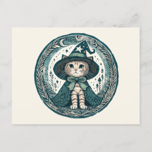 Wizard Kitty kat Briefkaart