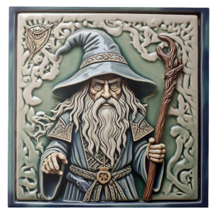 Wizard - Kunst en ambachten Keramische Tegel Tegeltje