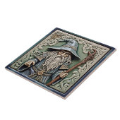 Wizard - Kunst en ambachten Keramische Tegel Tegeltje (Zijkant)