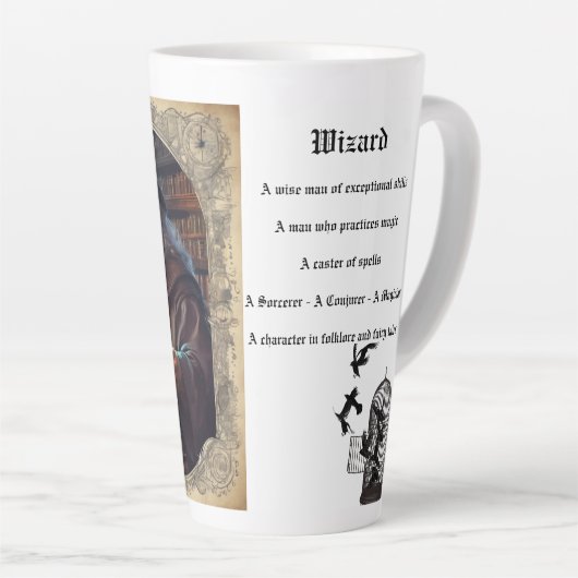 Wizard Learning Latte Mok (Rechterhoek)