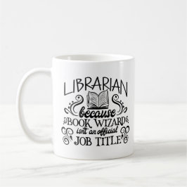 wizard Librarian Book Koffiemok