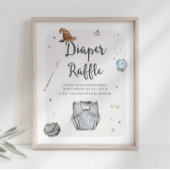 Wizard Luier Raffle Sign Poster