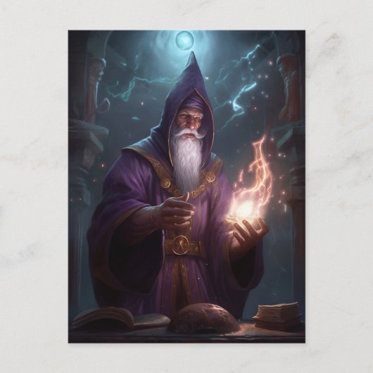 Wizard Maag Magische Fantasy Art Briefkaart (Voorkant)