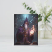 Wizard Maag Magische Fantasy Art Briefkaart (Staand voorkant)