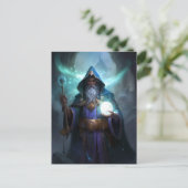 Wizard Maag Magische Fantasy Art Briefkaart (Staand voorkant)