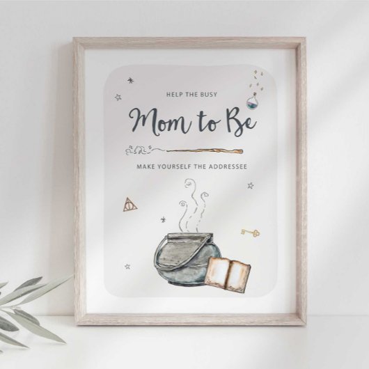 Wizard Maak jezelf het bord van de geadresseerde Poster