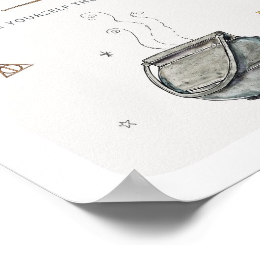 Wizard Maak jezelf het bord van de geadresseerde Poster (Hoek)