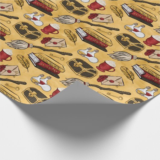 Wizard Magic Pattern Cadeaupapier (Hoek)