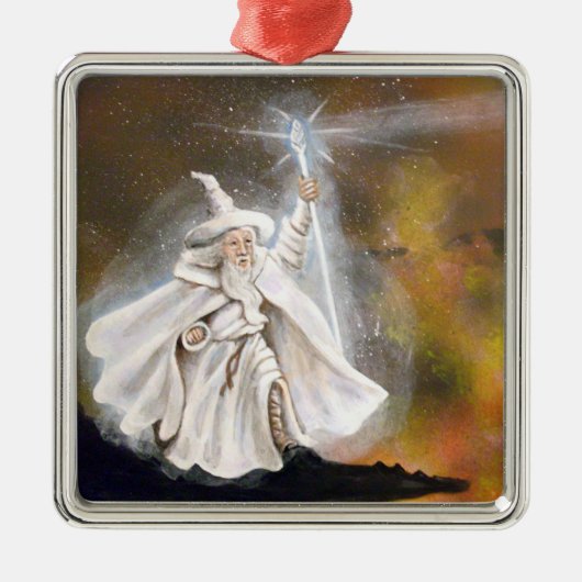 Wizard Metalen Ornament (Voorkant)