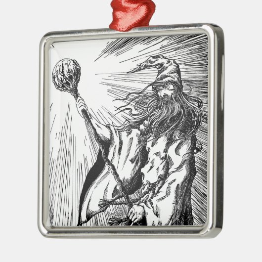 Wizard Metalen Ornament (Links)