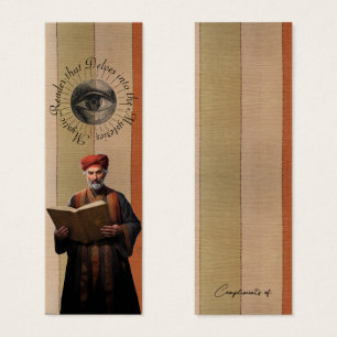 Wizard Mystic Readers of Mysteries Custom Bladwijz Mini Visitekaartjes