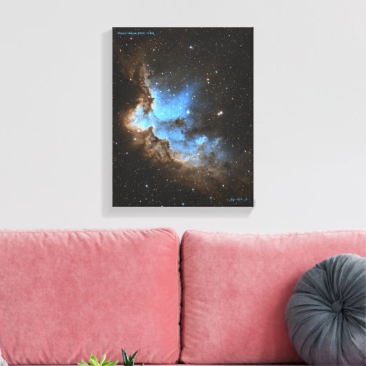 Wizard Nebula (NGC 7380) Canvas Afdruk (Insitu (Woonkamer))