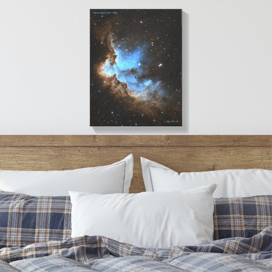 Wizard Nebula (NGC 7380) Canvas Afdruk (Insitu (Slaapkamer))