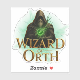 Wizard of Orth Logo Sticker – Magical Emblem