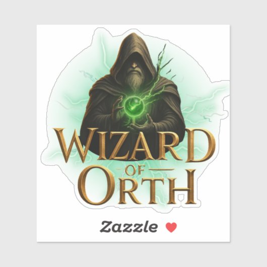 Wizard of Orth Logo Sticker – Magical Emblem (Vel)