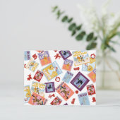 Wizard of Oz™ Character Print Toss Pattern Briefkaart (Staand voorkant)