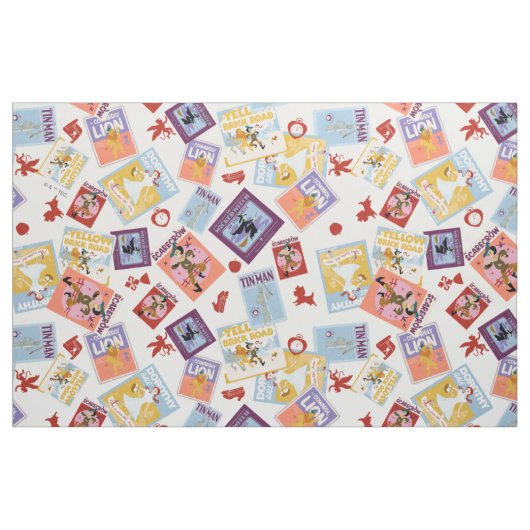 Wizard of Oz™ Character Print Toss Pattern Stof (Fat Quarter)