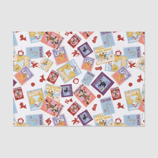 Wizard of Oz™ Character Print Toss Pattern Tissuepapier (Voorkant)