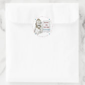 Wizard of Oz citeert Courage Lion Classic Round St Ronde Sticker (Tas)